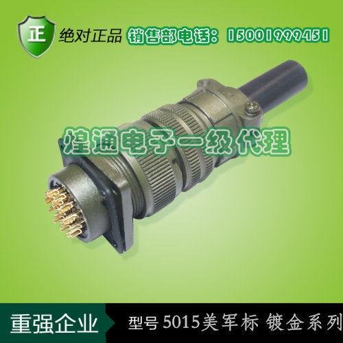 (重强)5015美军标插头 连接器 航空插头MS3106A/3102A 22-19 14芯