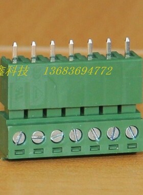 DECA台湾进联3.81MM直脚插座7位绿色接线端子排MC420 ME040