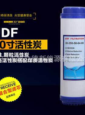 浙江纯水机滤芯 净水器UDF-10寸颗粒活性碳滤芯过滤芯