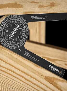 木工水平量角规360度量角器角度尺锯台工具Miter Saw Protractor