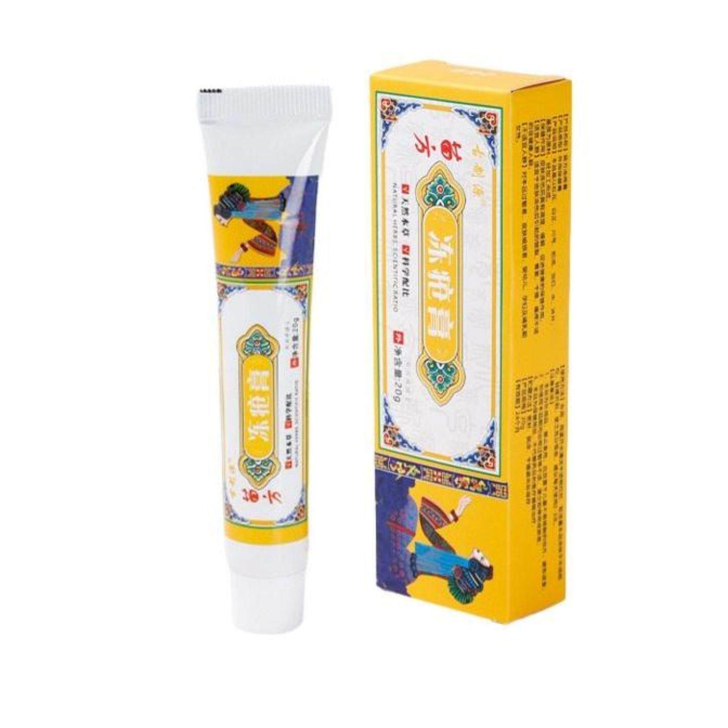 古制源苗方冻疮膏适宜于皮肤冻伤后引起的皲裂青紫干燥痒不适
