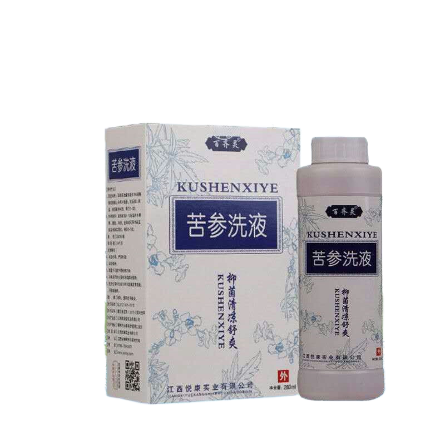 妇科苦参洗液280ml清洁妇科洗液盒内内送冲洗器
