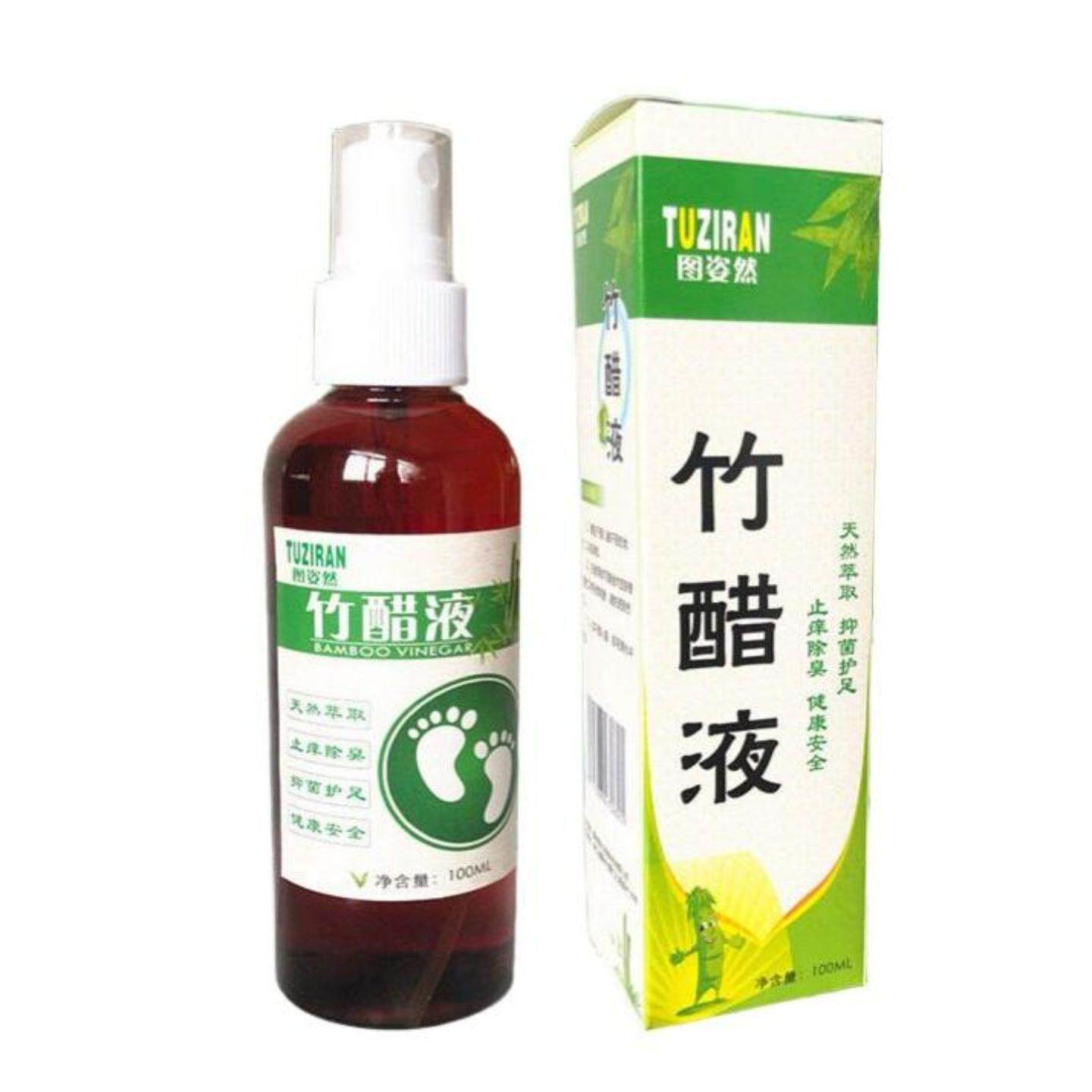 图姿然高浓度竹炭竹醋液护足喷雾剂正品100ml世云堂