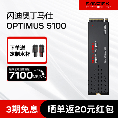 闪迪Optimus 5100固态硬盘1t m2接口2t4t笔记本电脑SSD