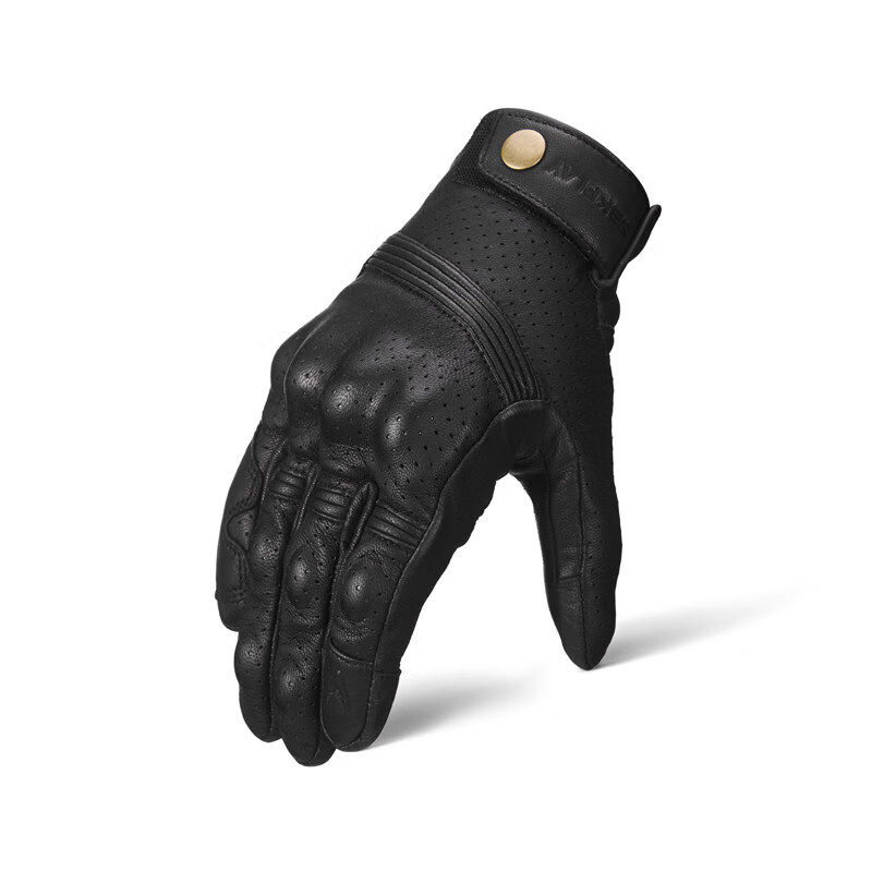 SBK摩托车手套男士夏季骑行防摔透气防风复古机车装备真皮SR-21