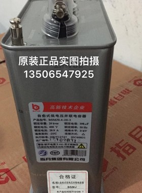 原装现货指月集团BSMJ BKMJ0.4-20-3 自愈式低压并联电力电容器