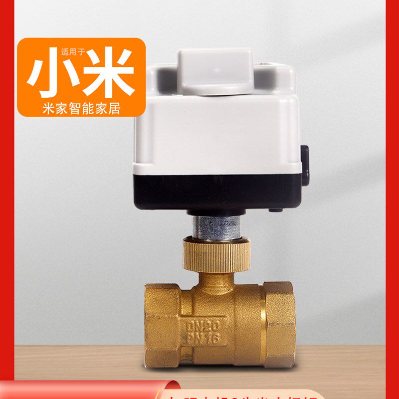 手自一体电动二三通球阀220v24v12v常闭黄铜丝扣水阀阀门电动球阀
