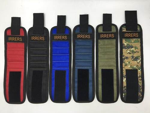 挽拆磁带吸磁力手环透气新品零件手腕带排五钉子带磁铁螺丝钉强磁