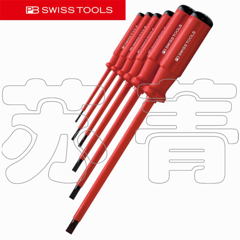 瑞士原装进口PB Swiss Tools 电工绝缘一字螺丝刀套装6件套 8件套