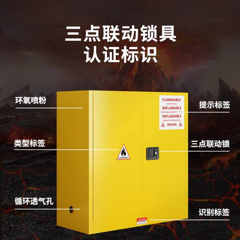 防爆柜危化品储存柜30加仑实验室防爆箱工业化学品安全柜器材柜子