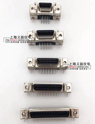 SCSI连接器 A4 CN1 50P插座 10250 14芯20P 26P 36芯50芯伺服接座