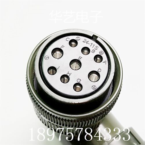 台达伺服电机电源动力接头ASD-CAPW2000 MS3106B24-11S军规插头