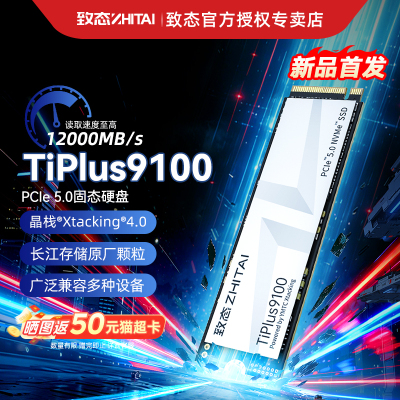 致态长江存储 2TB SSD固态硬盘 NVMe M.2接口 TiPlus9100 系列