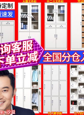 中转集运仓专拍文件柜更衣柜铁皮矮柜书铁柜非大陆地区员工储物柜