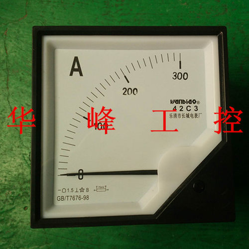 42C3指针式直流电流表机械式1A直通50A/75mV1000A/75mV 120*120mm