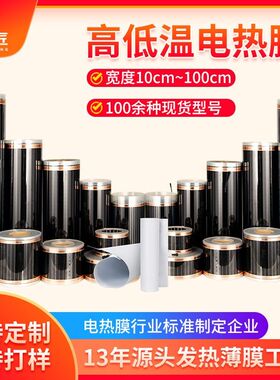 低温高温石墨烯电热膜地暖垫印花台发热片膜加热片加热垫爬宠