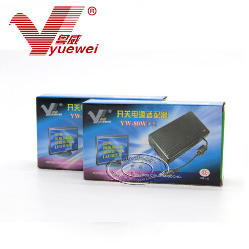 粤威YW-80W稳压电源12V6A显示屏LED监控液晶显示器通用适配器送线