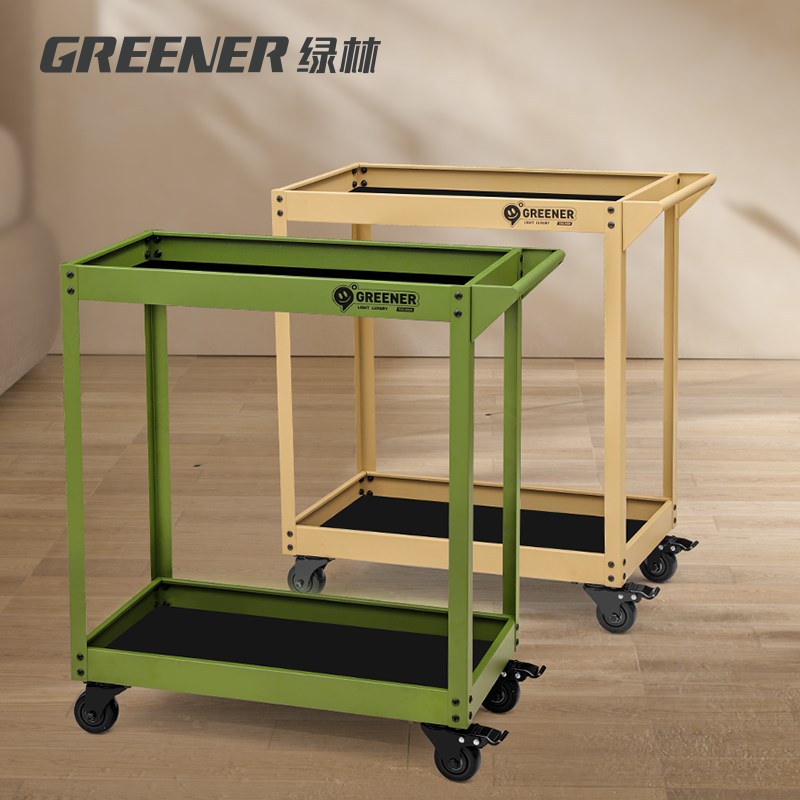 GREENER小推车工具车多功能移动咖啡厅家用商用绿植置物架收纳架图片