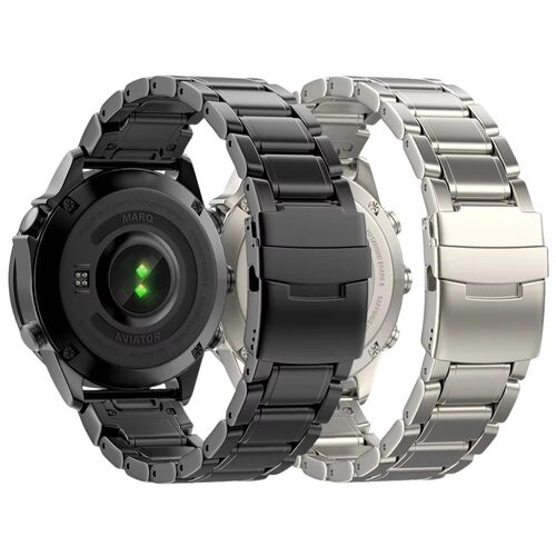 22mm 26mm适用佳明Fenix 8 MARQ 7 6X 5掠翼式钛带表带钛合金腕带