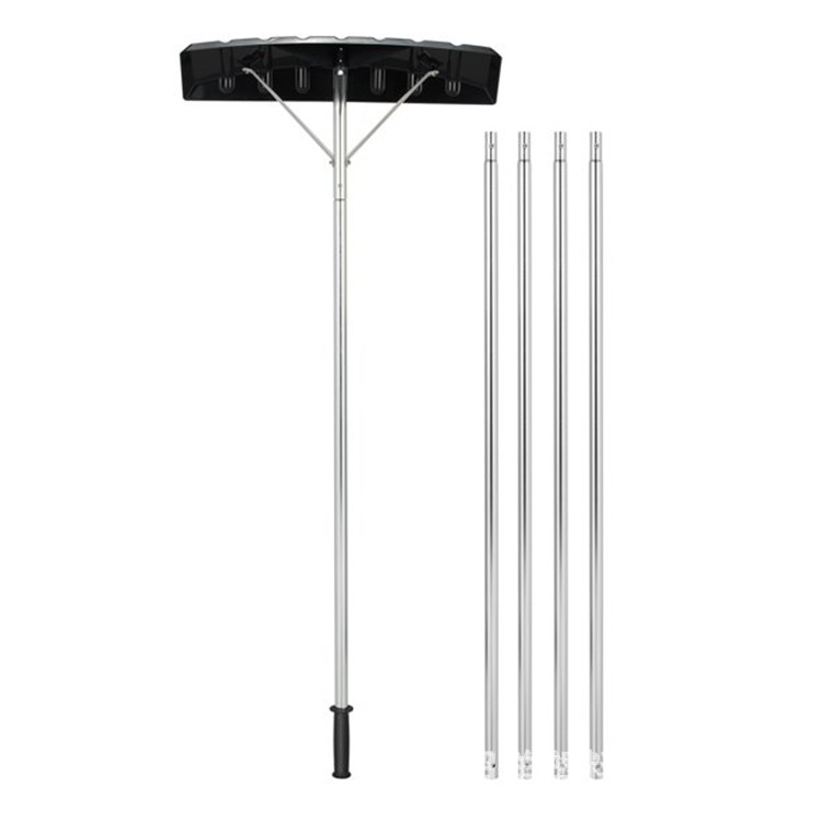 厂家批发大棚除雪工具屋顶雪刮雪铲塑料雪推可调节可延长铝杆雪刮