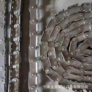 304不锈钢双节距链条工业传动滚子输送厂家耐磨输送机链式
