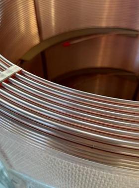 现货供应R410A紫铜管脱脂空调铜管Tp2去磷铜管紫铜盘管紫铜直管