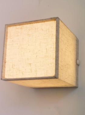 简约布艺壁灯卧室led床头灯北欧现代温馨酒店客房灯玄关壁灯走廊