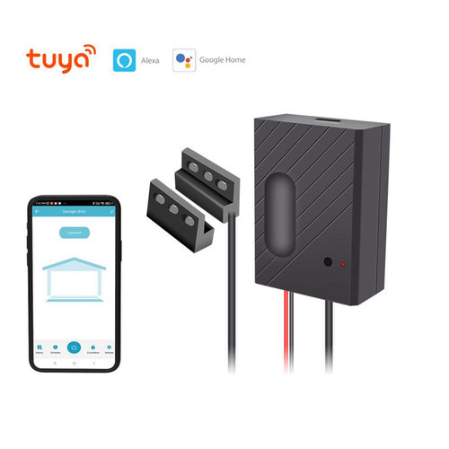 涂鸦智能WiFi车库门开关 TUYA WiFi车库门控制器手机远程语音控制