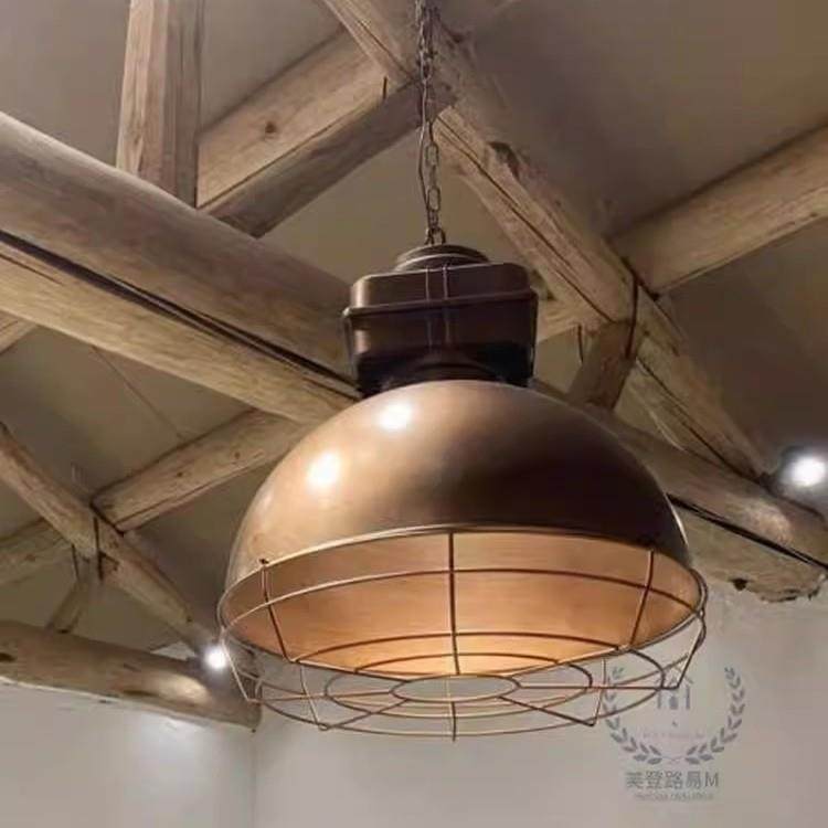 工业风复古风吊灯餐厅前台酒吧loft创意简约单头铁艺锅盖吊灯,家装灯饰光源,智能吊灯,淘宝优惠券,粉丝福利购,淘宝优惠卷