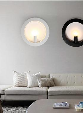 简约创意壁灯led 酒店工程铁艺墙壁灯走廊通道室内书卧室床头壁灯