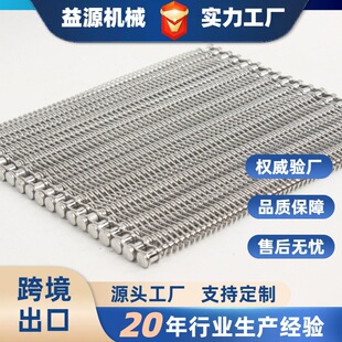 不锈钢加密网带 洗涤干燥冷却热处理网带输送线 挡板式网链输送带