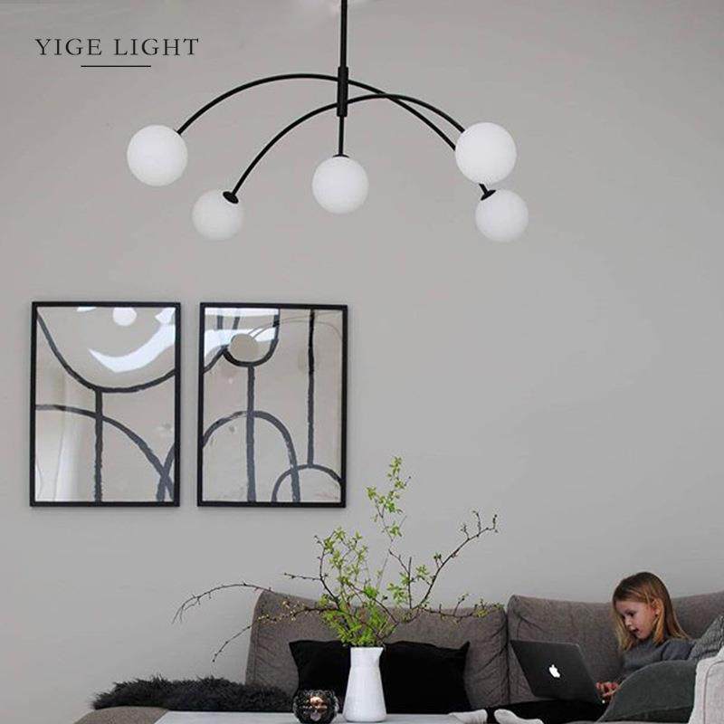 创意旋转玻璃客厅灯北欧现代简约别墅挑高个性树枝形卧室吊灯,家装灯饰光源,智能吊灯,淘宝优惠券,粉丝福利购,淘宝优惠卷