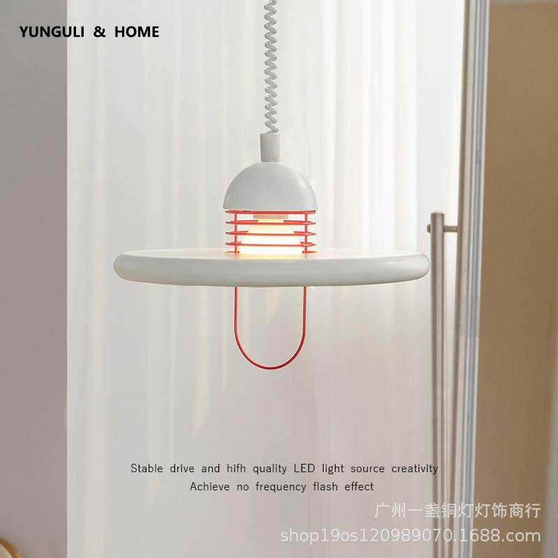 飞碟餐桌灯北欧简约风可伸缩创意吧台灯具创意个性设计师餐厅吊灯,家装灯饰光源,智能吊灯,淘宝优惠券,粉丝福利购,淘宝优惠卷