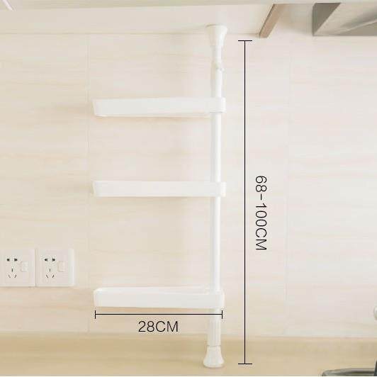 PK7J顶天立地免钉免打孔伸缩可旋转厨房调料浴室置物架收纳架水杯,厨房/烹饪用具,抹布架/厨房清洁收纳架,淘宝优惠券,粉丝福利购,淘宝优惠卷