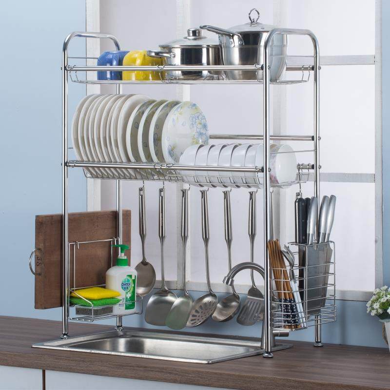 304不锈钢碗架水槽沥水架厨房置物架用品收纳架水池晾放碗碟架子,厨房/烹饪用具,抹布架/厨房清洁收纳架,淘宝优惠券,粉丝福利购,淘宝优惠卷