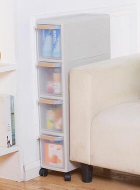 厂家现货塑料抽屉收纳柜置物架厨房浴室夹缝架收纳箱