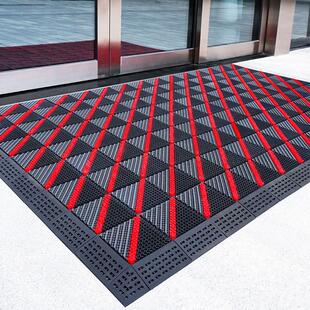 室外防滑蹭土进门地垫入户门前门口脚垫塑料门垫户外防水商用地毯