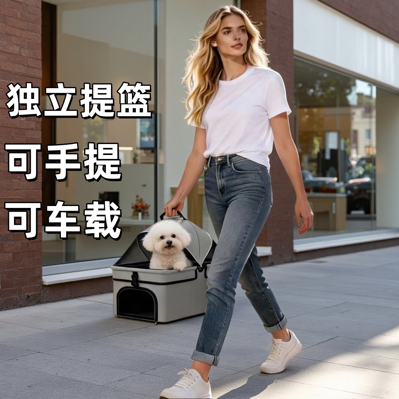 便携宠物外出包狗狗手提包车载安全座椅独立提篮可手提可车载旅行