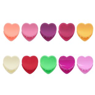 顶发饰小女士心形简约夹抓夹塑料系马卡龙头饰发抓发夹少女糖果