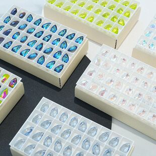 施华洛6106水晶水滴形有孔吊坠配件奥地利经典进口天使之泪耳环