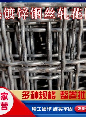 热浸镀锌钢丝网铁网格网编织网筛网羊床狗养殖网防锈网格加粗防护
