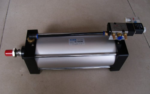 SC 标准气缸 SC80*200(带电磁阀4V210-08+接头+消声器)