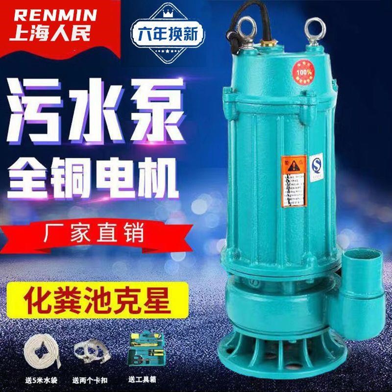 污水泵220V小型家用化粪池抽水泵沼气池抽水高扬程抽粪排污泵2寸