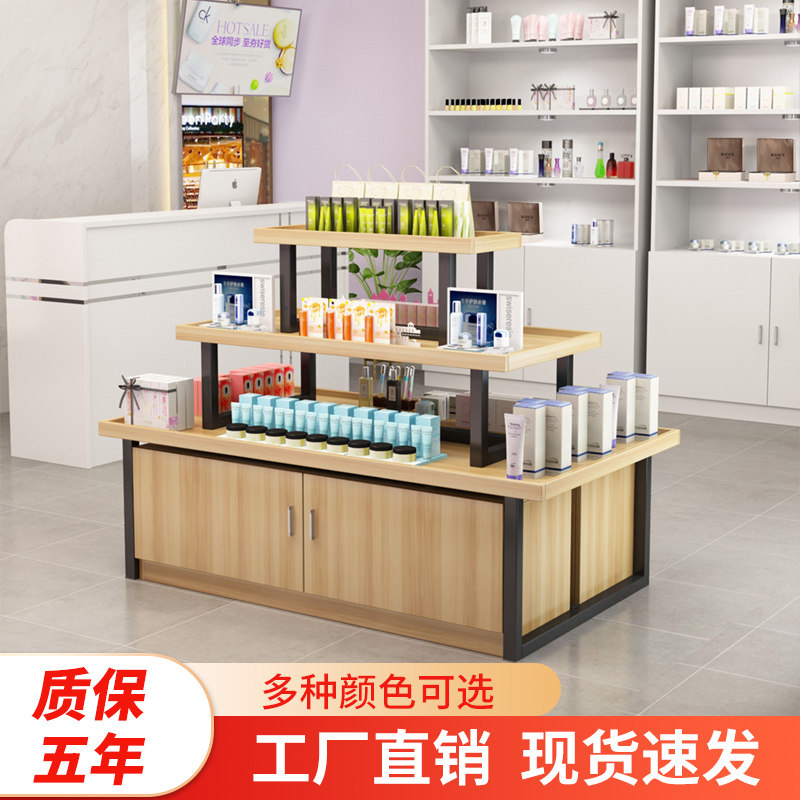 超市促销台展示架中岛货架母婴店产品流水台展示台中岛柜子展示柜