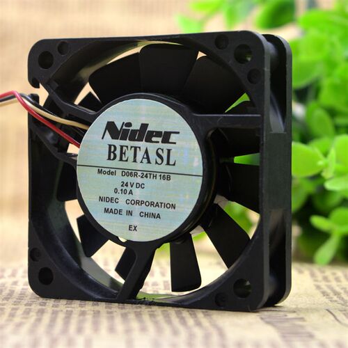 Nidec D06R-24TH 16B 6CM 6015 24V 0.10A 三线变频器散热风扇