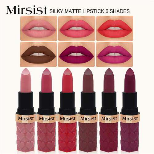 Waterproof Non-stick Cup Matte Lipstick 单支持久显色哑光口红
