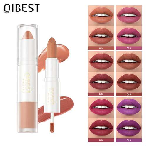 Double ended Velvet Lip Gloss 双头丝绒口红 哑光显白