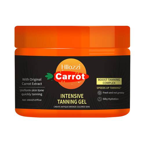 跨境款胡萝卜美黑凝胶助晒沙滩日光浴古铜色carroten tanning gel