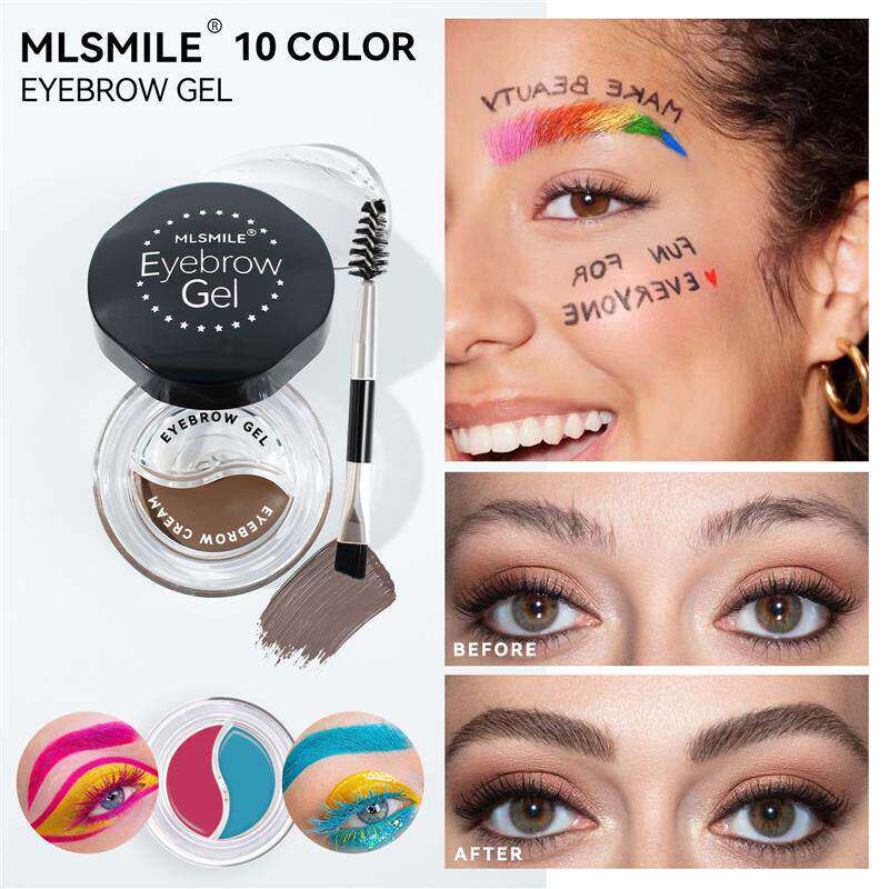 Two Color Eyebrow Gel 双色二合一眉膏定型染眉