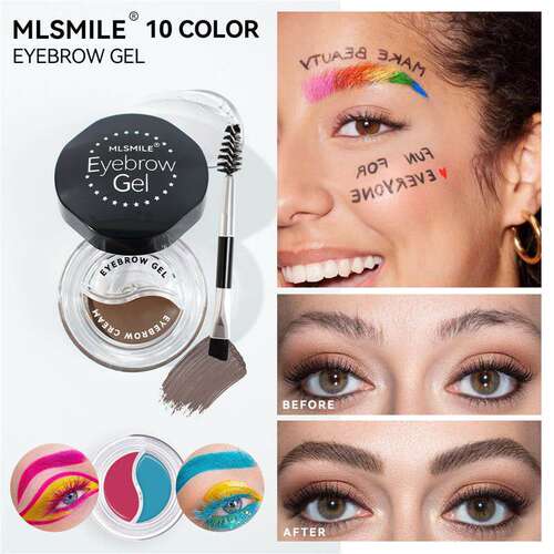 Two Color Eyebrow Gel 双色二合一眉膏定型染眉